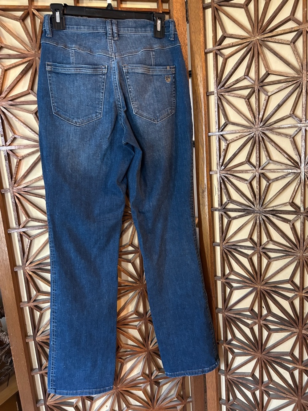 Kuhl Women's Straight Leg Jeans - Dark Blue size 4 drawstring waist for size adj
